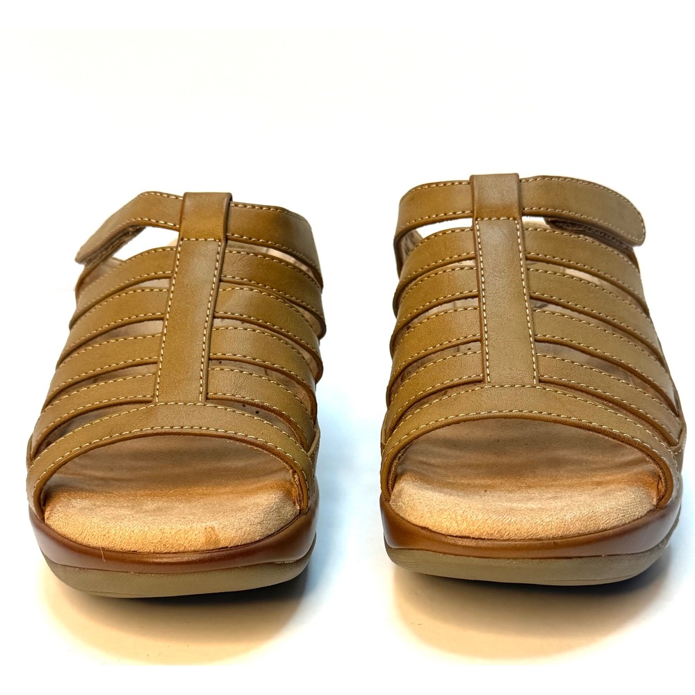 White Mountain Women's Valencia Slip-on Clog Sandal Natural Burn Smooth 8M NWT